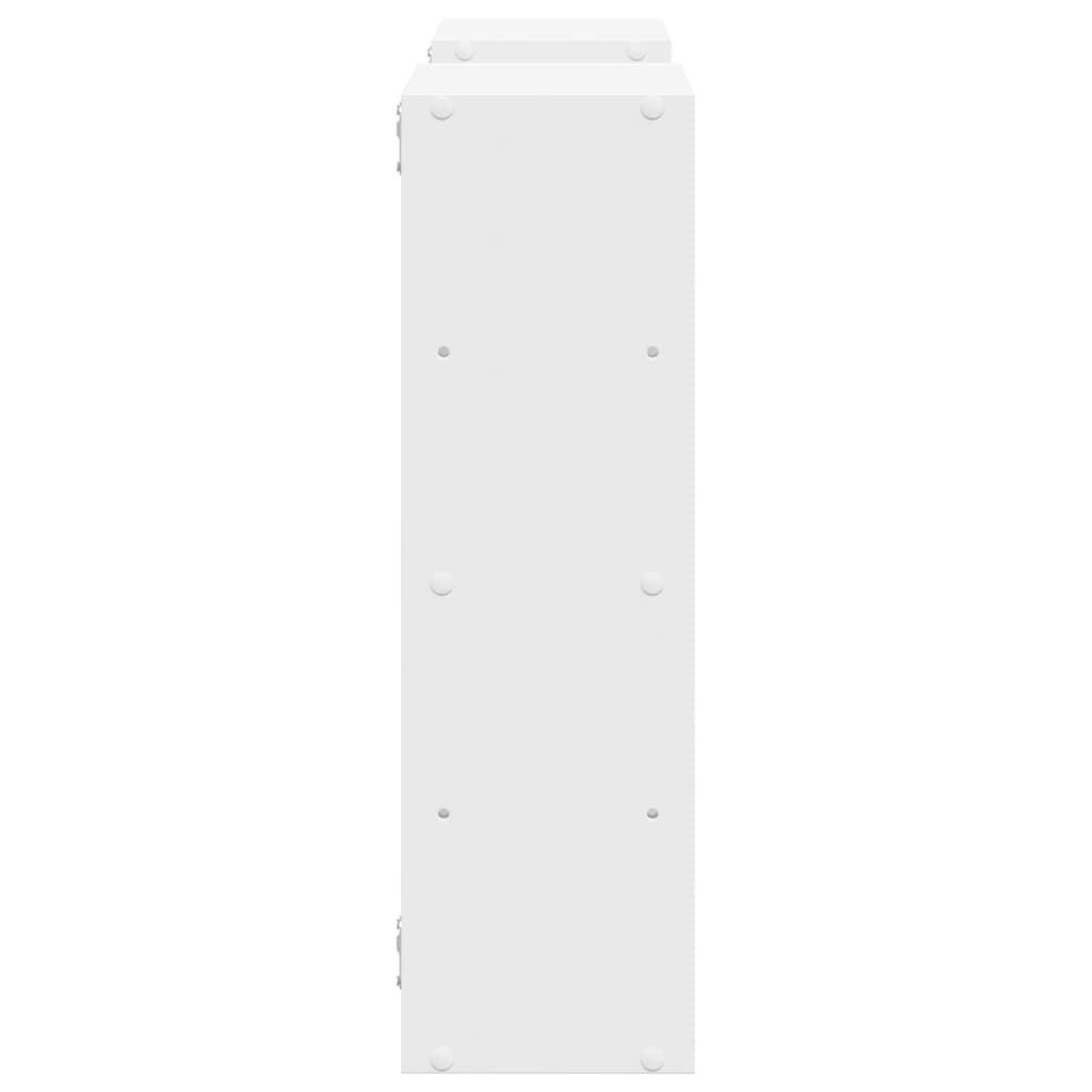 vidaXL Wall Shelf White 96x18x60 cm Engineered Wood