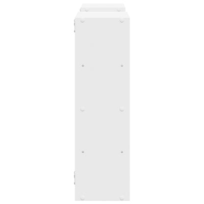 vidaXL Wall Shelf White 96x18x60 cm Engineered Wood