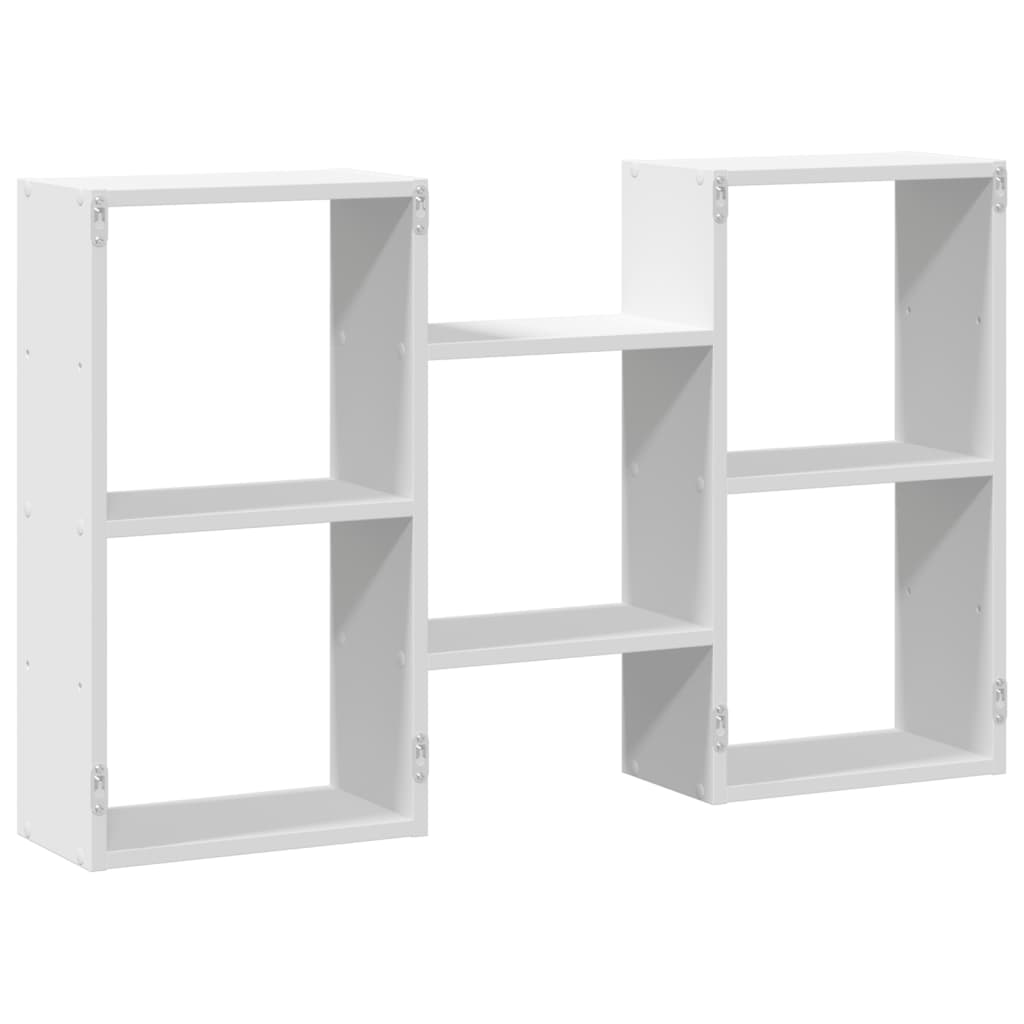 vidaXL Wall Shelf White 96x18x60 cm Engineered Wood