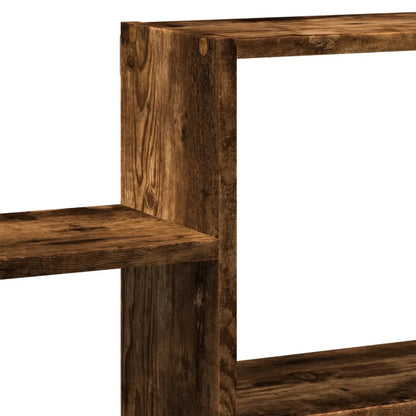 vidaXL Wall Shelf Smoked Oak 96x18x60 cm Engineered Wood