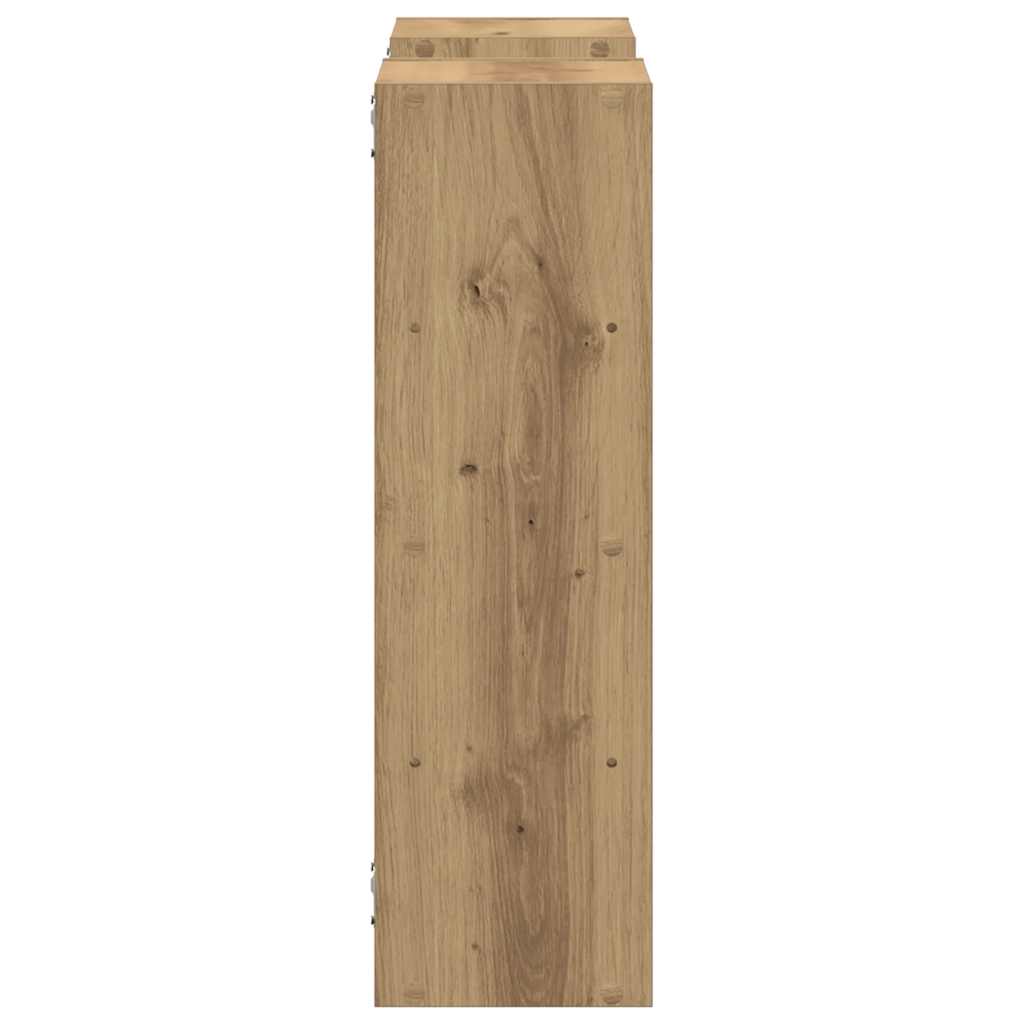 vidaXL Wall Shelf Artisian Oak 96x18x60 cm Engineered Wood