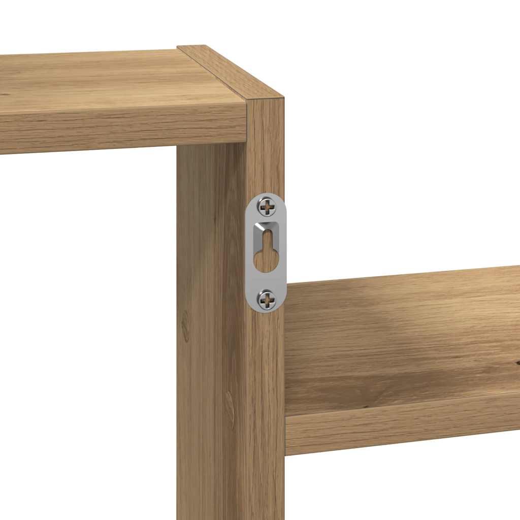 vidaXL Wall Shelf Artisian Oak 96x18x60 cm Engineered Wood