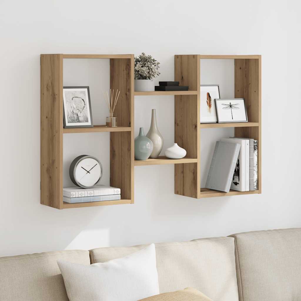 vidaXL Wall Shelf Artisian Oak 96x18x60 cm Engineered Wood