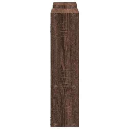 vidaXL Wall Shelf Brown Oak 99x15x60 cm Engineered Wood