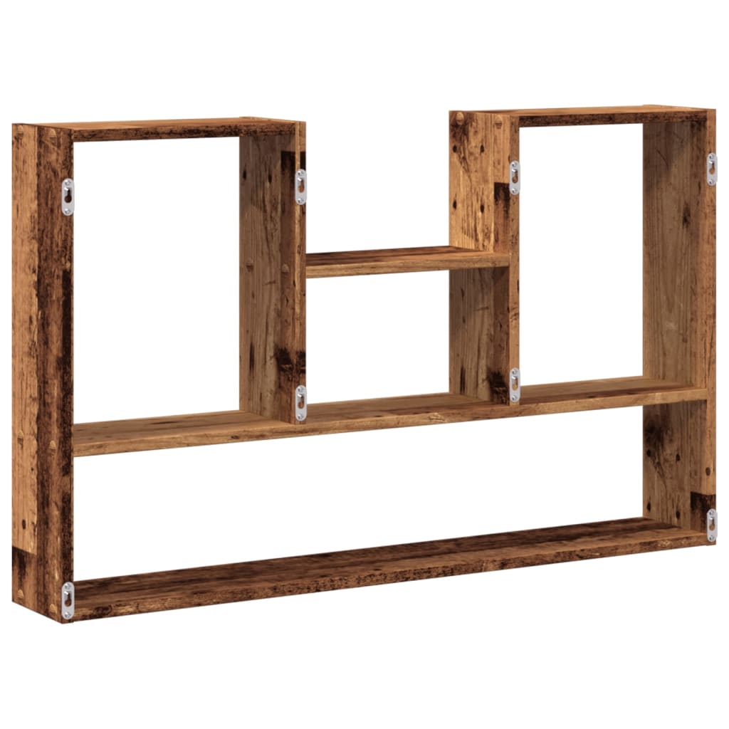 vidaXL Wall Shelf Old Wood 99x15x60 cm Engineered Wood