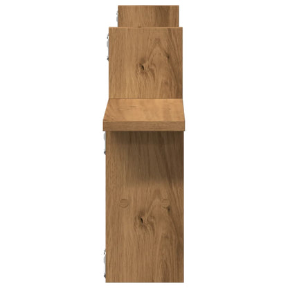 vidaXL Wall Shelves 2 pcs Artisian Oak 38x12x38 cm Engineered Wood