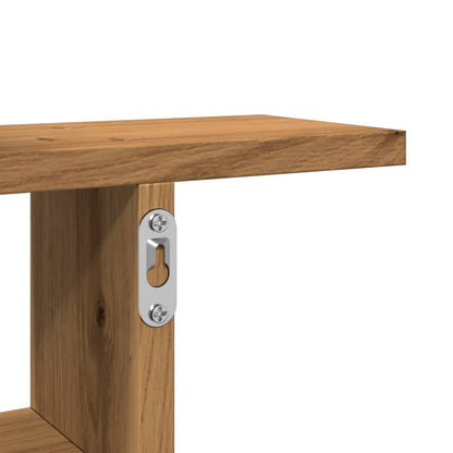 vidaXL Wall Shelves 2 pcs Artisian Oak 38x12x38 cm Engineered Wood