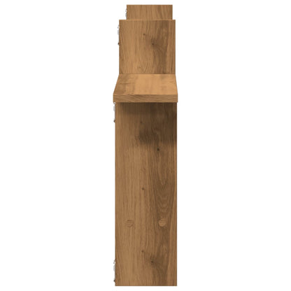 vidaXL Wall Shelves 2 pcs Artisian Oak 50x12x50 cm Engineered Wood