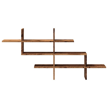 vidaXL Wall Shelf Old Wood 124.5x18x60.5 cm Engineered Wood
