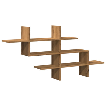vidaXL Wall Shelf Artisian Oak 124.5x18x60.5 cm Engineered Wood