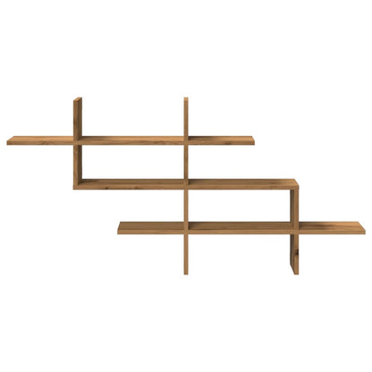 vidaXL Wall Shelf Artisian Oak 124.5x18x60.5 cm Engineered Wood