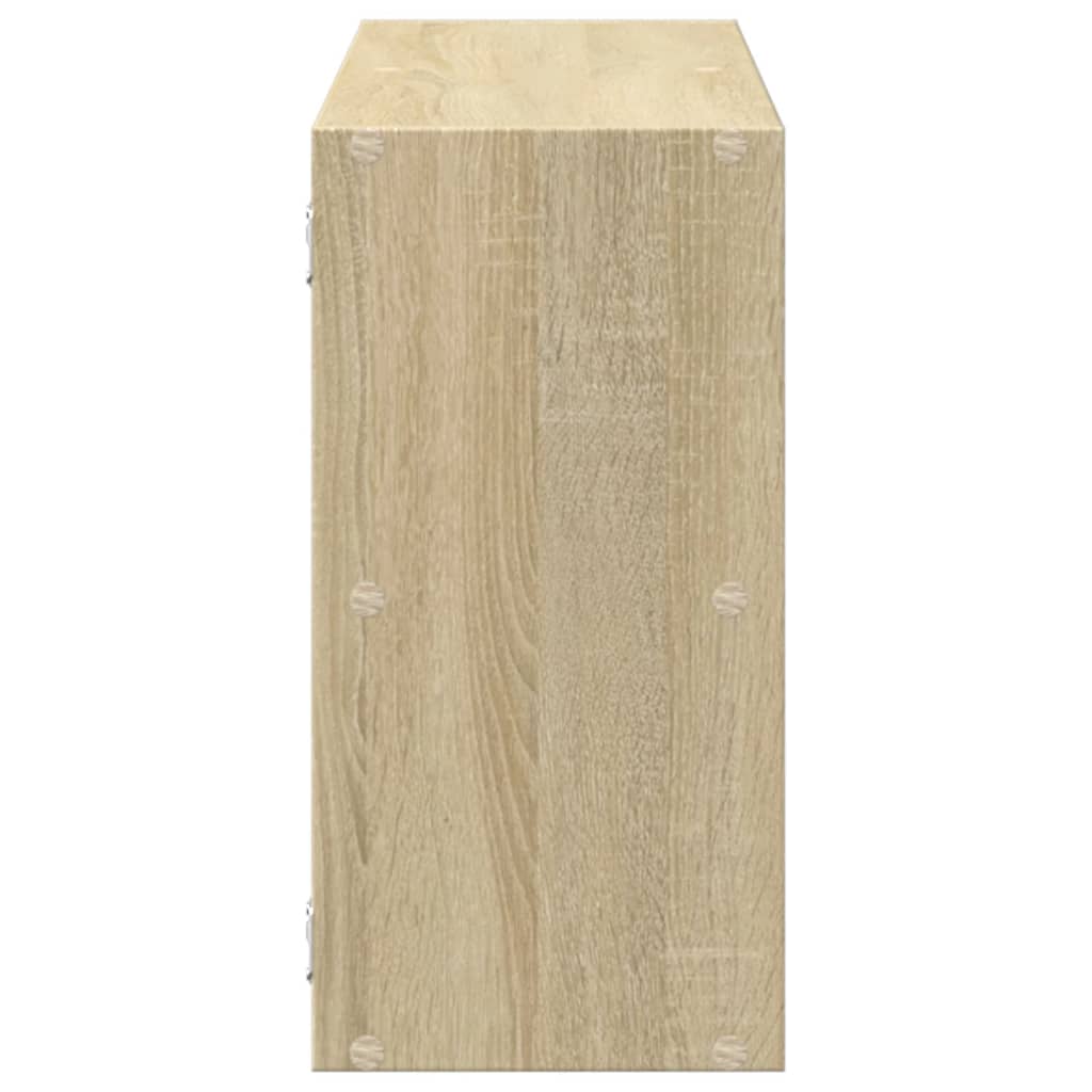 vidaXL Wall Shelf Sonoma Oak 100x25x50 cm Engineered Wood