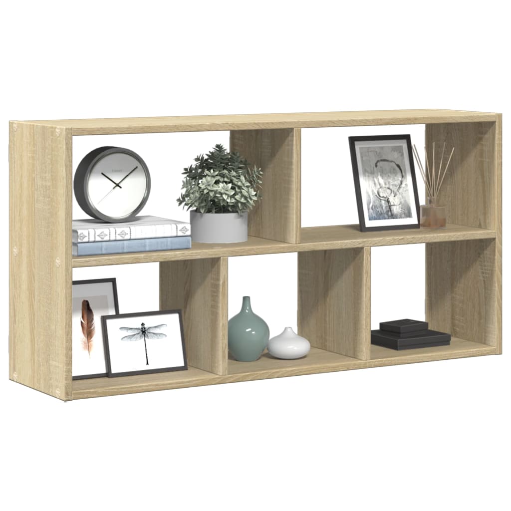 vidaXL Wall Shelf Sonoma Oak 100x25x50 cm Engineered Wood