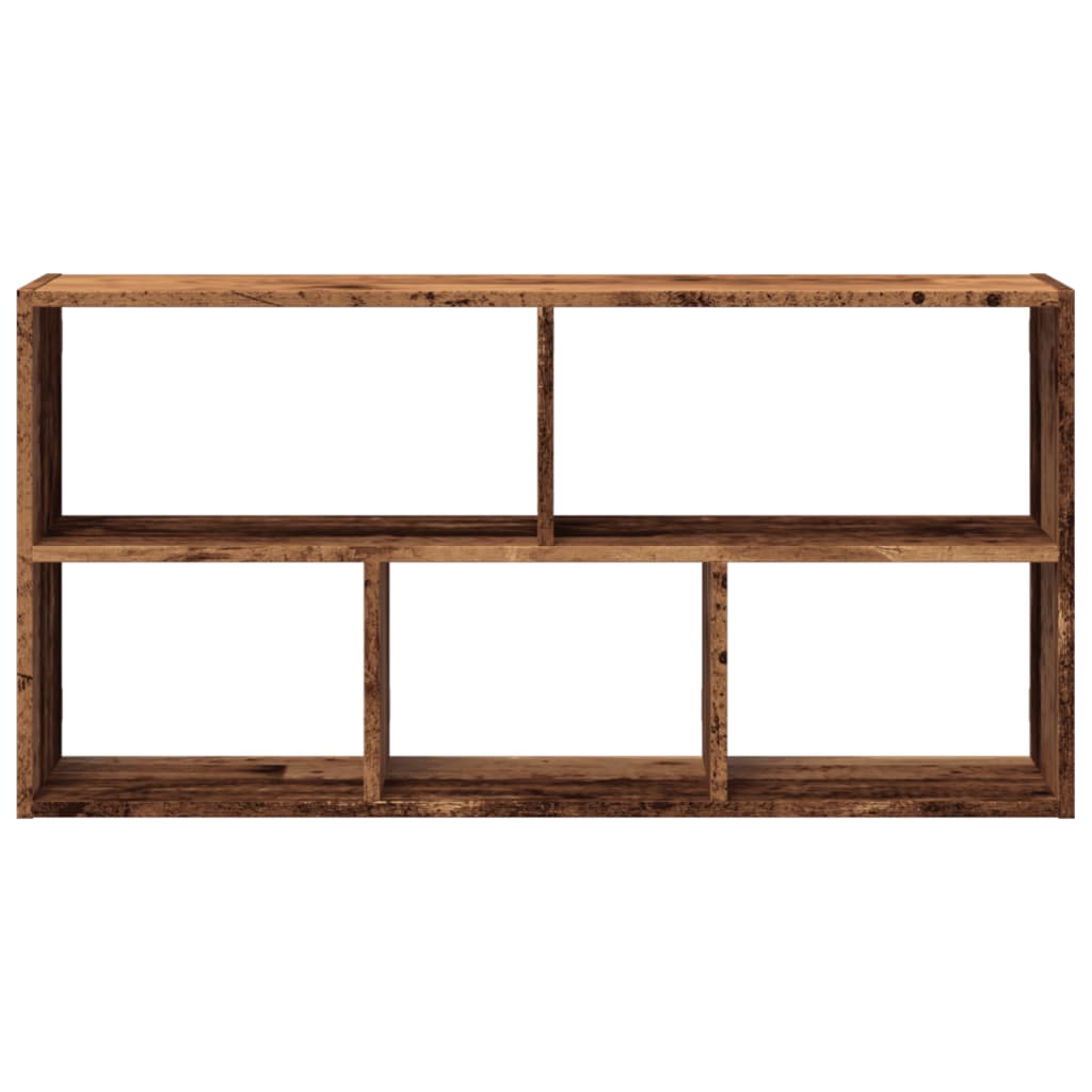 vidaXL Wall Shelf Old Wood 100x25x50 cm Engineered Wood