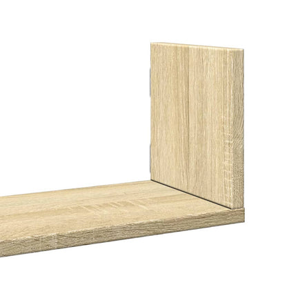 vidaXL Wall Shelves 3 pcs Sonoma Oak 58x18x18 cm Engineered Wood