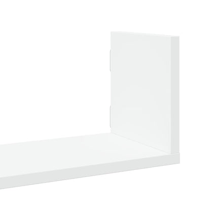 vidaXL Wall Shelves 3 pcs White 80x18x18 cm Engineered Wood