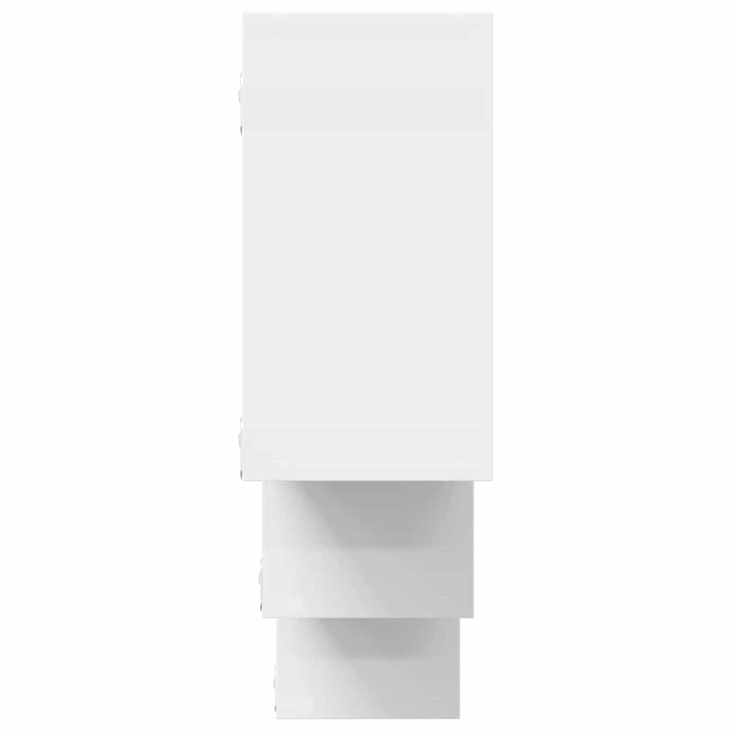 vidaXL Wall Shelf White 159x18x66 cm Engineered Wood