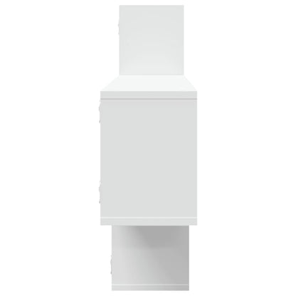 vidaXL Wall Shelf White 167.5x18x68 cm Engineered Wood