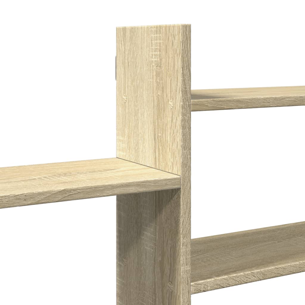 vidaXL Wall Shelf Sonoma Oak 167.5x18x68 cm Engineered Wood