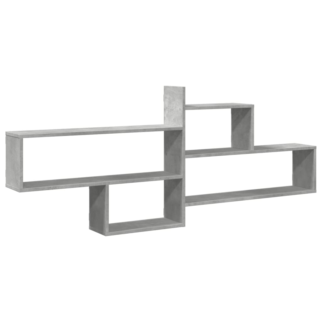 vidaXL Wall Shelf Concrete Grey 167.5x18x68 cm Engineered Wood
