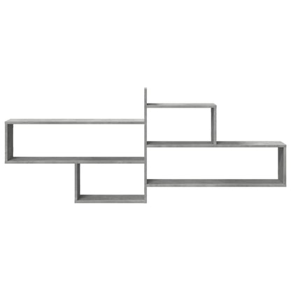 vidaXL Wall Shelf Concrete Grey 167.5x18x68 cm Engineered Wood