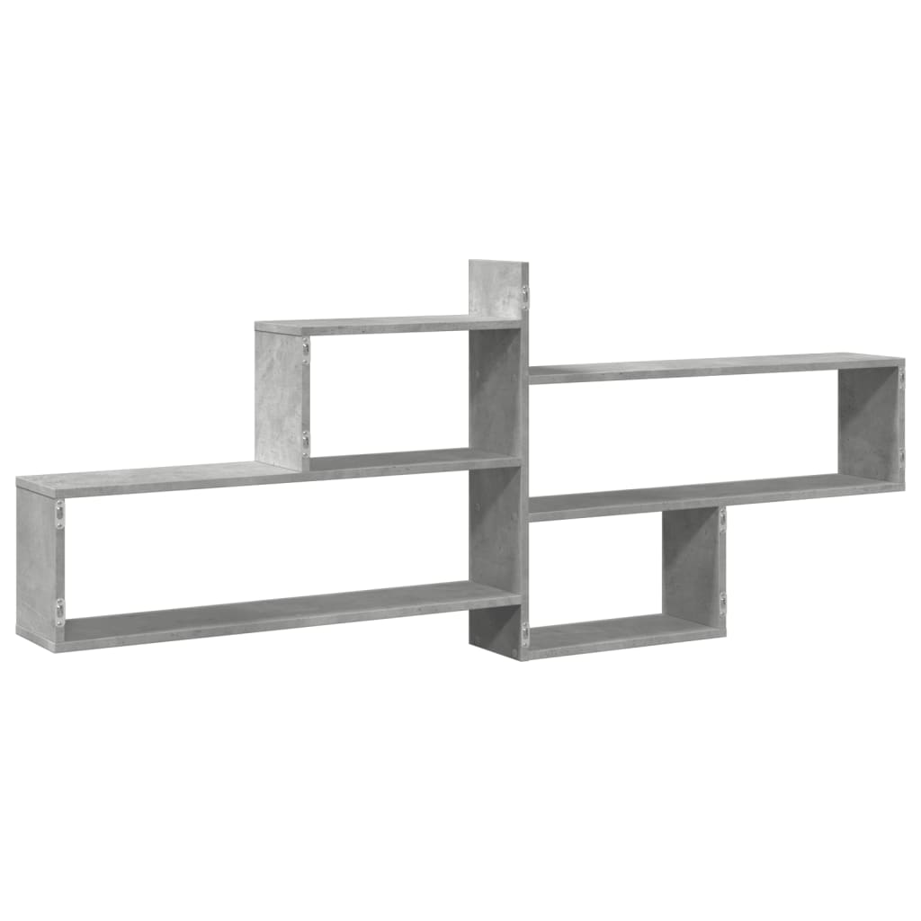 vidaXL Wall Shelf Concrete Grey 167.5x18x68 cm Engineered Wood