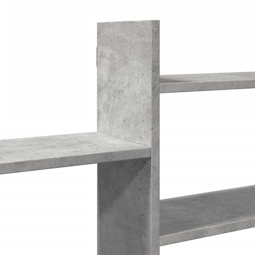 vidaXL Wall Shelf Concrete Grey 167.5x18x68 cm Engineered Wood