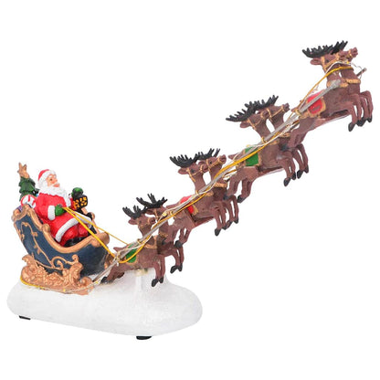 vidaXL Christmas Tabletop 31.5 x 6.5 x 16 cm Resin Multicolour
