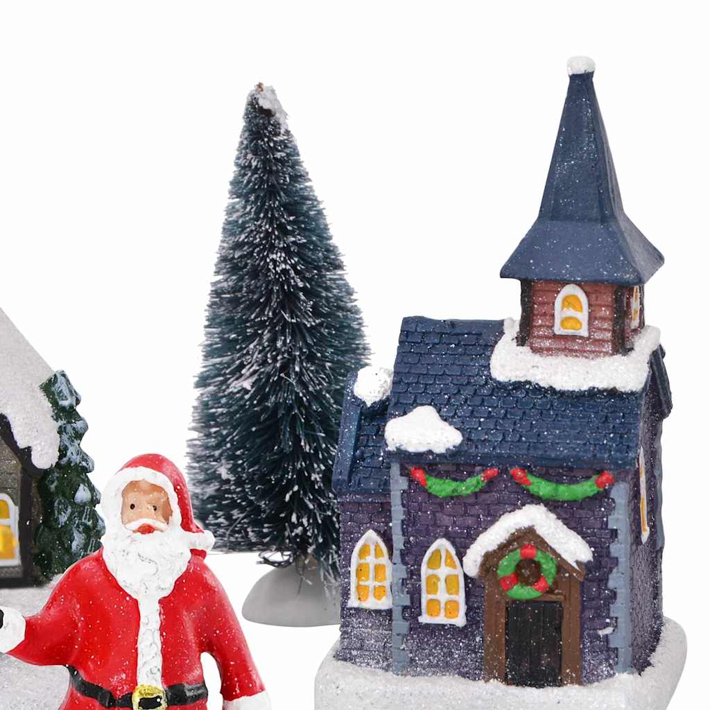 vidaXL Christmas Tabletop Decor Multicolour Resin, Plastic