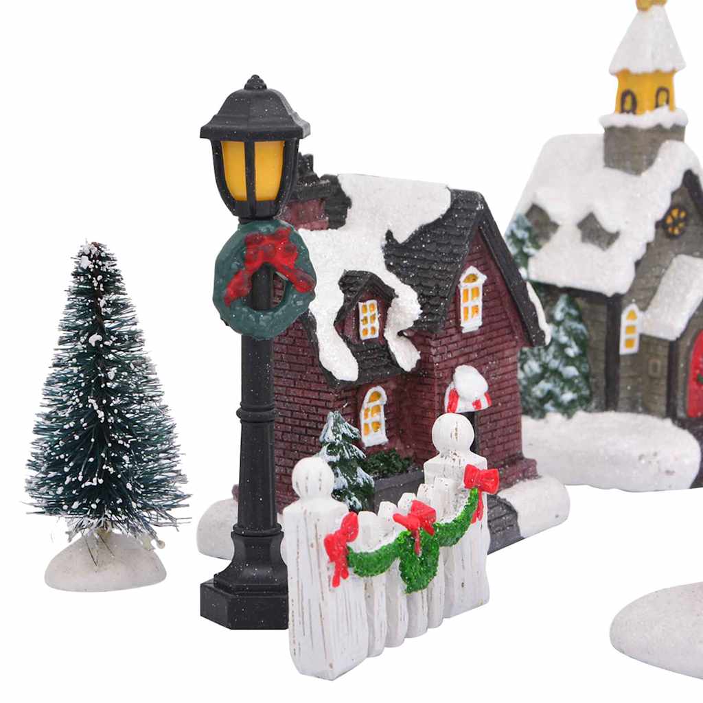 vidaXL Christmas Tabletop Decor Multicolour Resin, Plastic