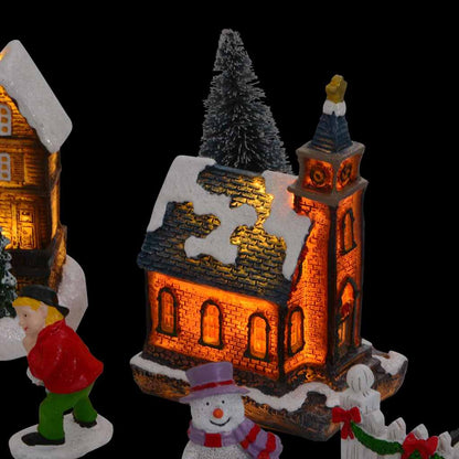 vidaXL Christmas Tabletop Decor Multicolour Resin, Plastic