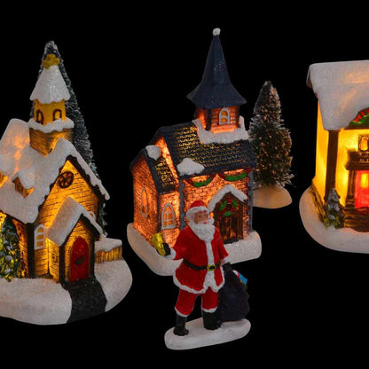 vidaXL Christmas Tabletop Decor Multicolour Resin, Plastic