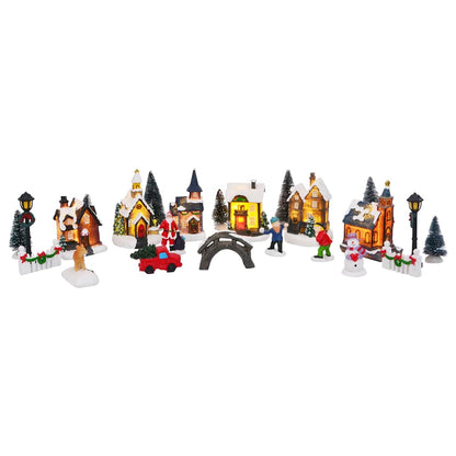 vidaXL Christmas Tabletop Decor Multicolour Resin, Plastic