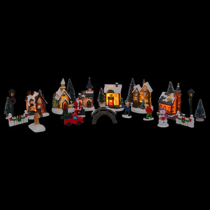 vidaXL Christmas Tabletop Decor Multicolour Resin, Plastic