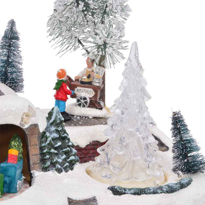 vidaXL Christmas Tabletop Multicolour 23.5 x 16 x 18.5 cm Resin