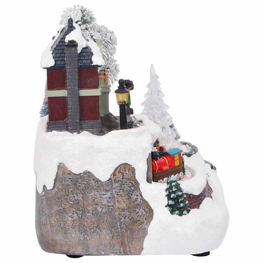 vidaXL Christmas Tabletop Multicolour 23.5 x 16 x 18.5 cm Resin