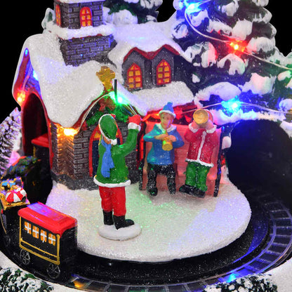 vidaXL Christmas Tabletop Multicolour 16 x 16 x 19 cm Resin