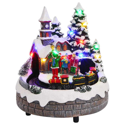 vidaXL Christmas Tabletop Multicolour 16 x 16 x 19 cm Resin
