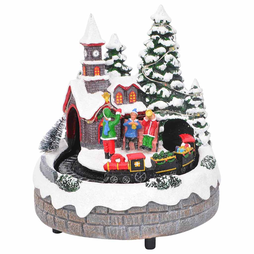 vidaXL Christmas Tabletop Multicolour 16 x 16 x 19 cm Resin