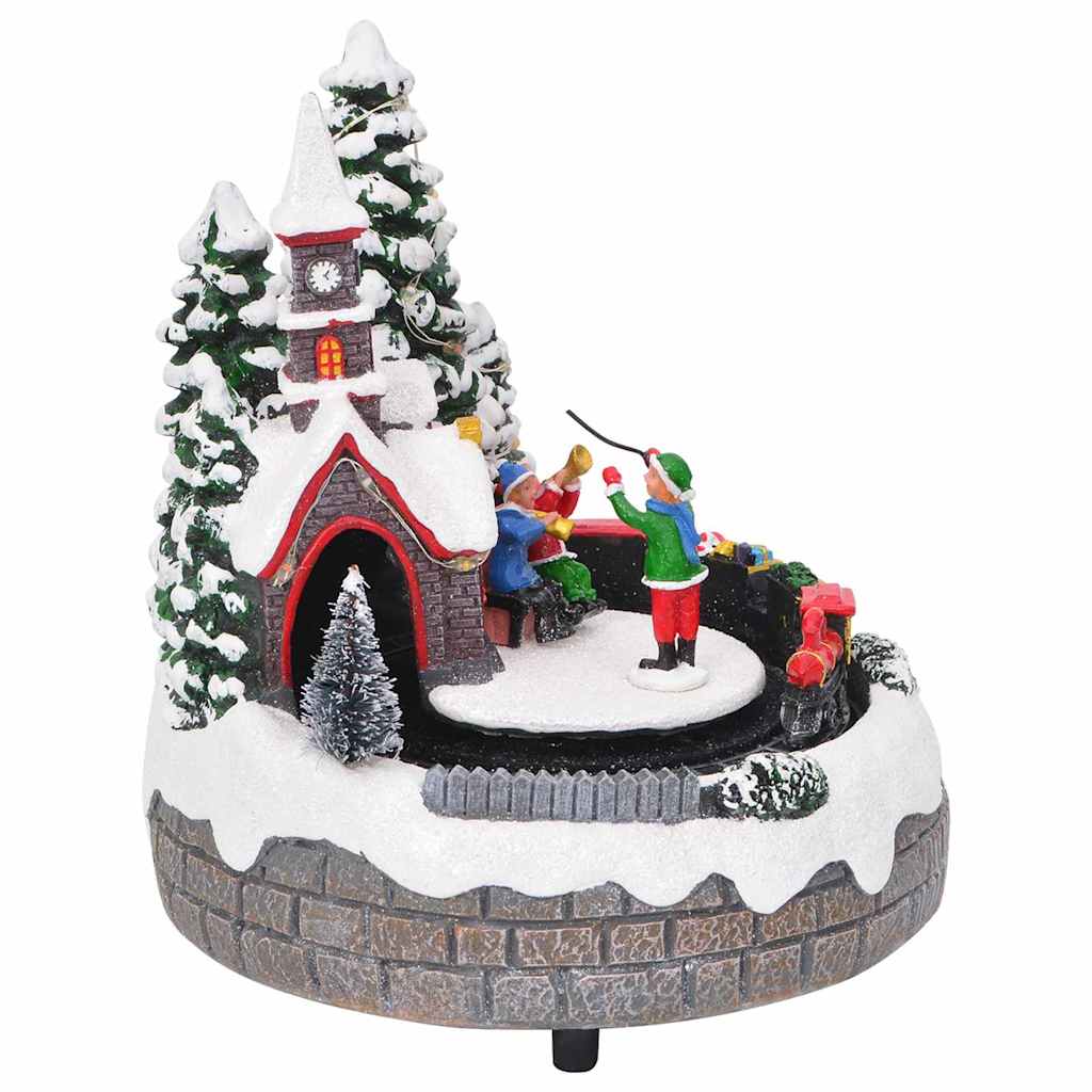 vidaXL Christmas Tabletop Multicolour 16 x 16 x 19 cm Resin