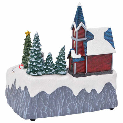 vidaXL Christmas Village Decoration Multicolour 20.5 x 17 x 21 cm