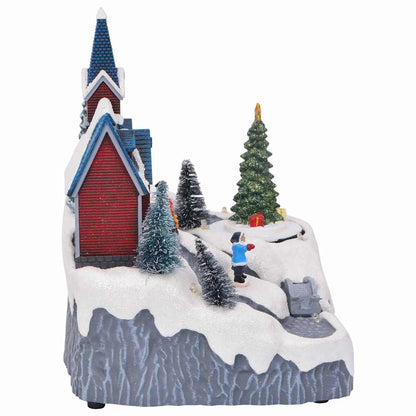 vidaXL Christmas Village Decoration Multicolour 20.5 x 17 x 21 cm