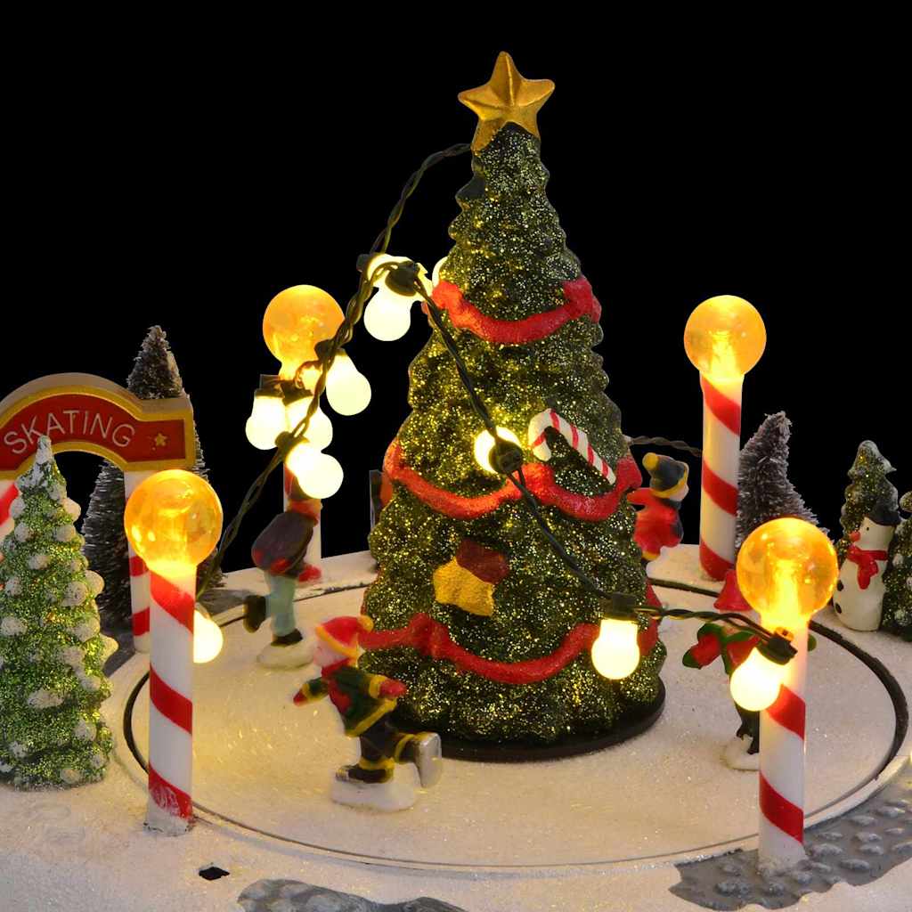 vidaXL Christmas Village Decoration Multicolour 22 x 21.5 x 17 cm