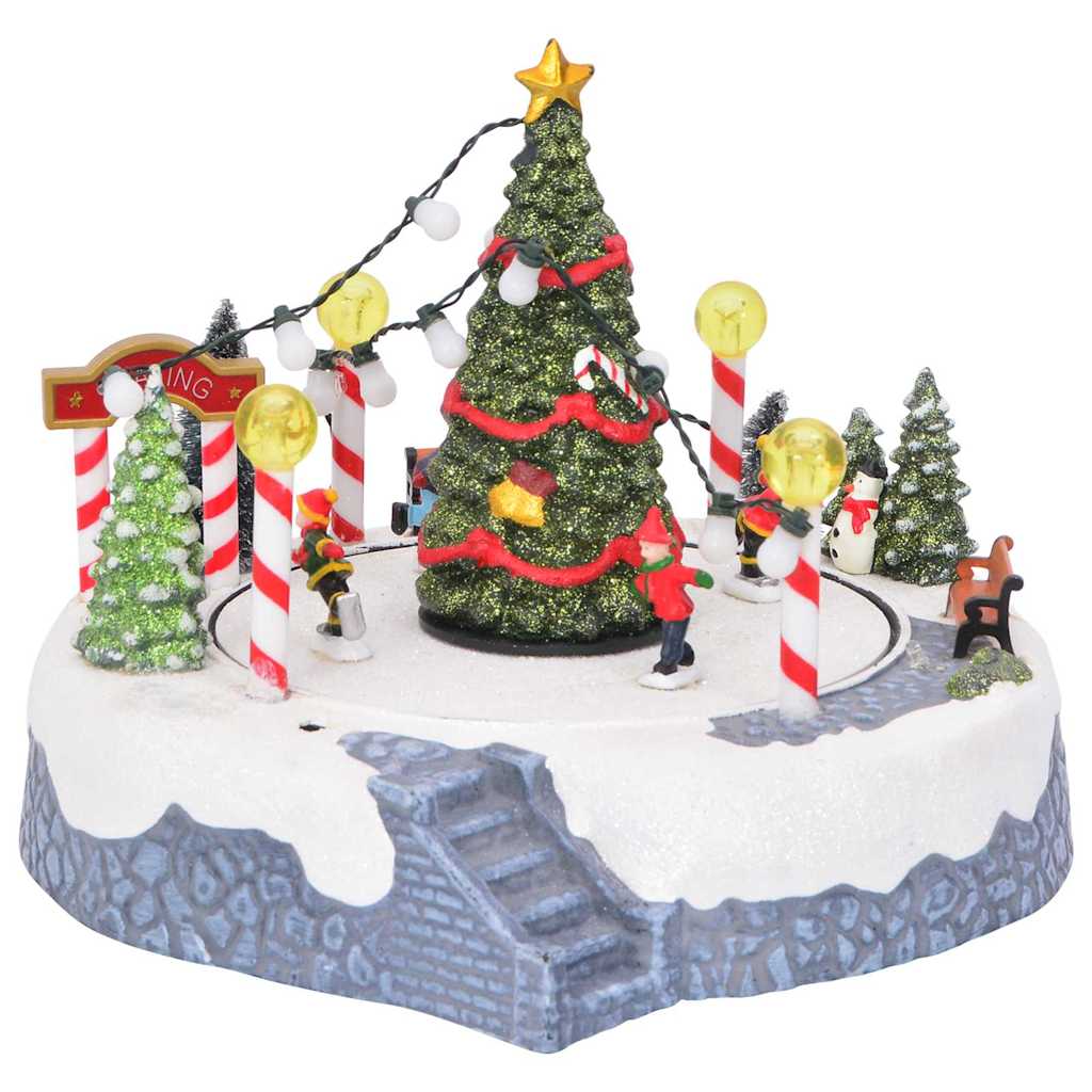 vidaXL Christmas Village Decoration Multicolour 22 x 21.5 x 17 cm