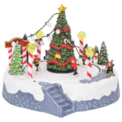 vidaXL Christmas Village Decoration Multicolour 22 x 21.5 x 17 cm