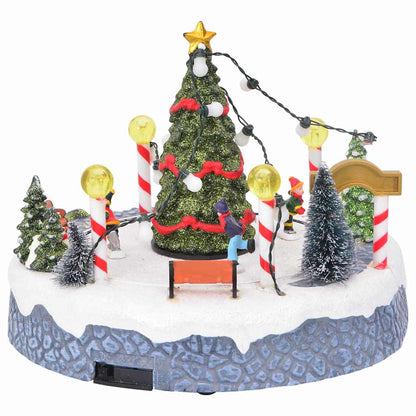 vidaXL Christmas Village Decoration Multicolour 22 x 21.5 x 17 cm