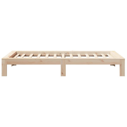 vidaXL Bed Frame | Natural Wood | Solid Pine Wood | Single | Stylish