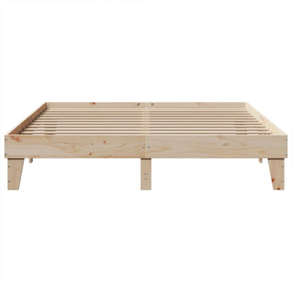 vidaXL Bed Frame without Mattress 200x200 cm Solid Wood Pine