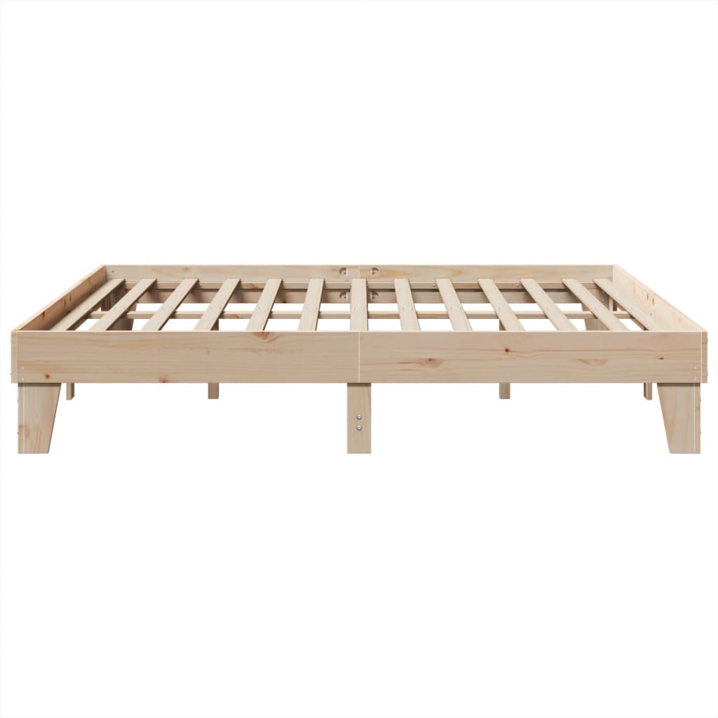 vidaXL Bed Frame without Mattress 200x200 cm Solid Wood Pine