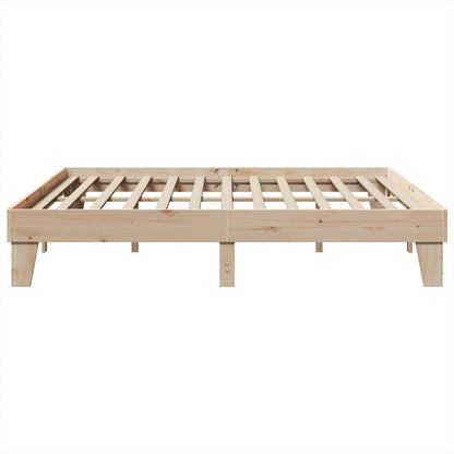 vidaXL Bed Frame without Mattress 200x200 cm Solid Wood Pine